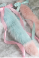 18" Cotton Candy Fox Tails