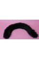 24" Black Cat Tail (Pin On) 
