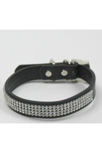 Black Rhinestone Collar