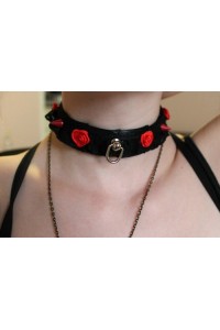 Pentagram Collar(Red Roses)