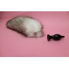 18" Brown Husky Fox Tail (Stainless Steel Plug)