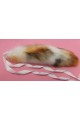 18" Calico Fox Tails (Airbrushed/One of a kind)