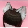 Ash Colored Realistic Cat Ears (Airbrushed)
