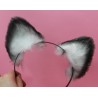 Ash Colored Realistic Cat Ears (Airbrushed)