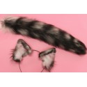 Silver Tabby Realistic Cat Ears (Aibrushed)