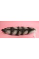 18" Silver Tabby Fox Tail (Aibrushed)