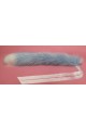 24" Baby Blue Cat Tail with White Tip (White Tes)