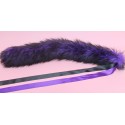 24" Black and Purple Cat Tail