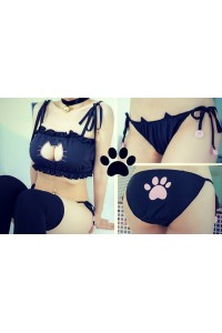 Kitten 3 Piece (Black or White!)