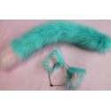 Seafoam & Pink Cat Set