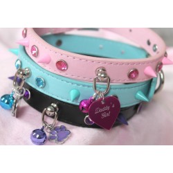 Blue Studded Diamond Collar