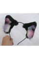 Black Realistic Cat Ears (Galaxy Fluffs)