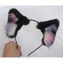 Black Realistic Cat Ears (Galaxy Fluffs)