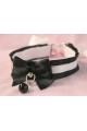 Black and Pink Pleated Collar