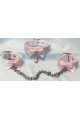 Cotton Candy Collar and Cuffs (Buckled)
