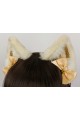 Gold & Ivory Brocade Realistic Cat Ears