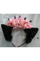 Amethyst Rose Ears (Crystal Floral Crown)