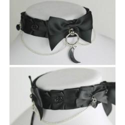 12" Black Moon Collar