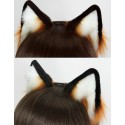 Red Fox Ears (Hand painted/dyed accents)