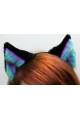 Pale Aurora Fox Ears (4 Ring Piercings & Chain Piercing)