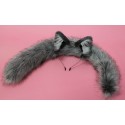 "Wolf" Cat Set (Realistic Cat/24" Cat Tail)