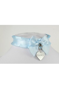 Baby Blue Pleated Collar