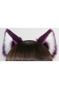Aubergine & White Ears