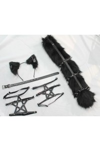 Studs & Leather Cat Set  (48 hour auction)