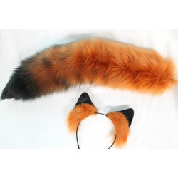 Red Fox Ears & Tail (Airbrushed)