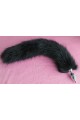 Black Fox 18" Cat Tail (Permanent Plug)