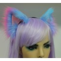 Realistic Galaxy Cat Ears with Pink Velvet! (Ultra Fluffy/Untrimmed)