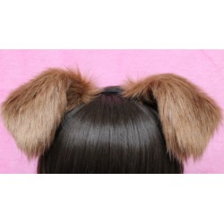 Toffee Puppy Ears (Nude Velvet Inside)