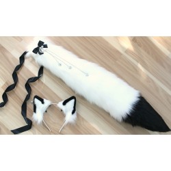 White & Black Fox Set