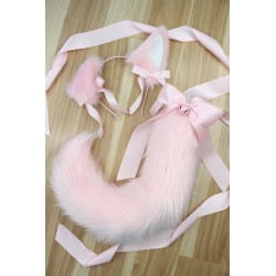 Baby Pink Puppy Set (Fully Wired Tail)