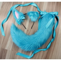 Teal Puppy Set (Fully Wired Tail)
