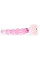 Icicles Crystal Heart in Pink (Curved)